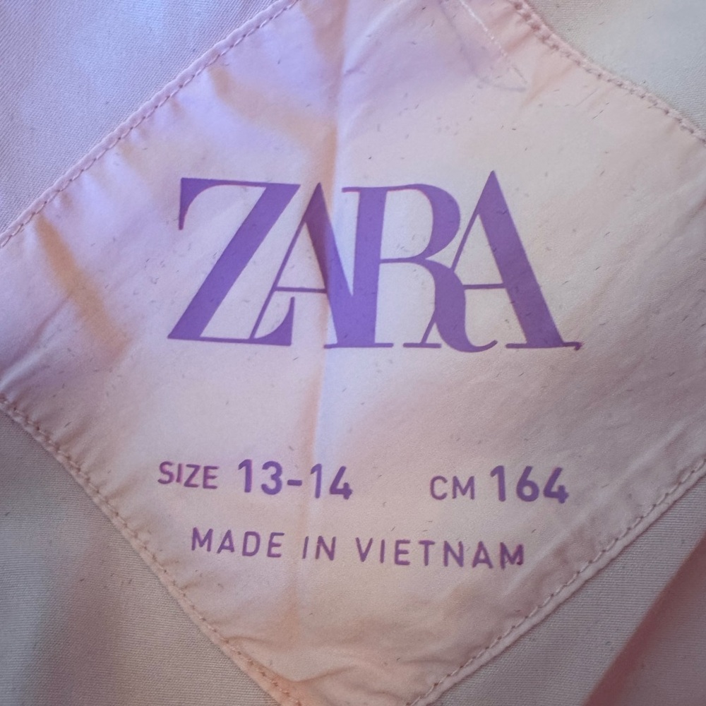 Zara Light Pink Kids Puffer Vest - Picture 3 of 3